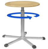 Scaun rotativ industrial (placaj) Ergolinia