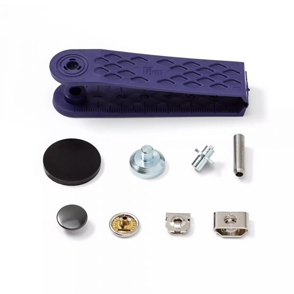 Set copci nituite 13 mm, suport fixare copci argintii, 100 buc