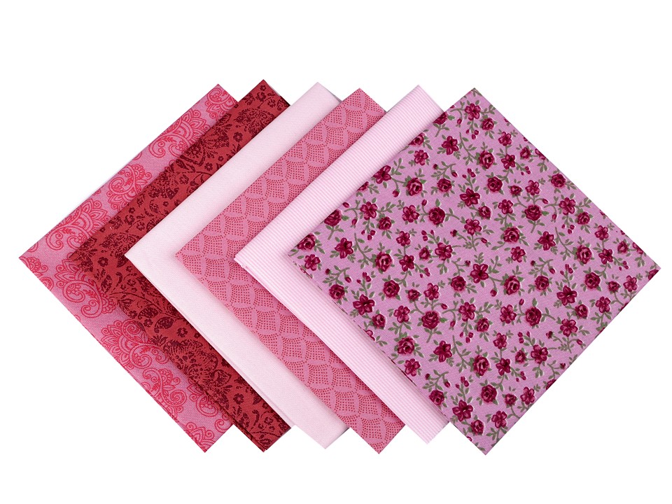 Set materiale textile pentru patchwork 44x44 cm