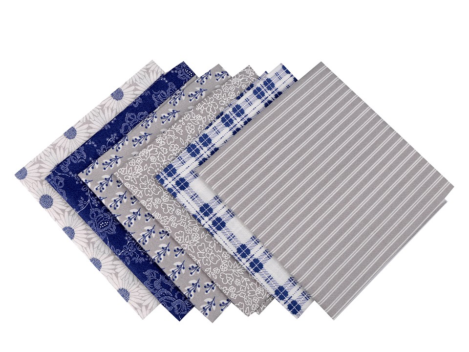 Set materiale textile pentru patchwork 44x44 cm
