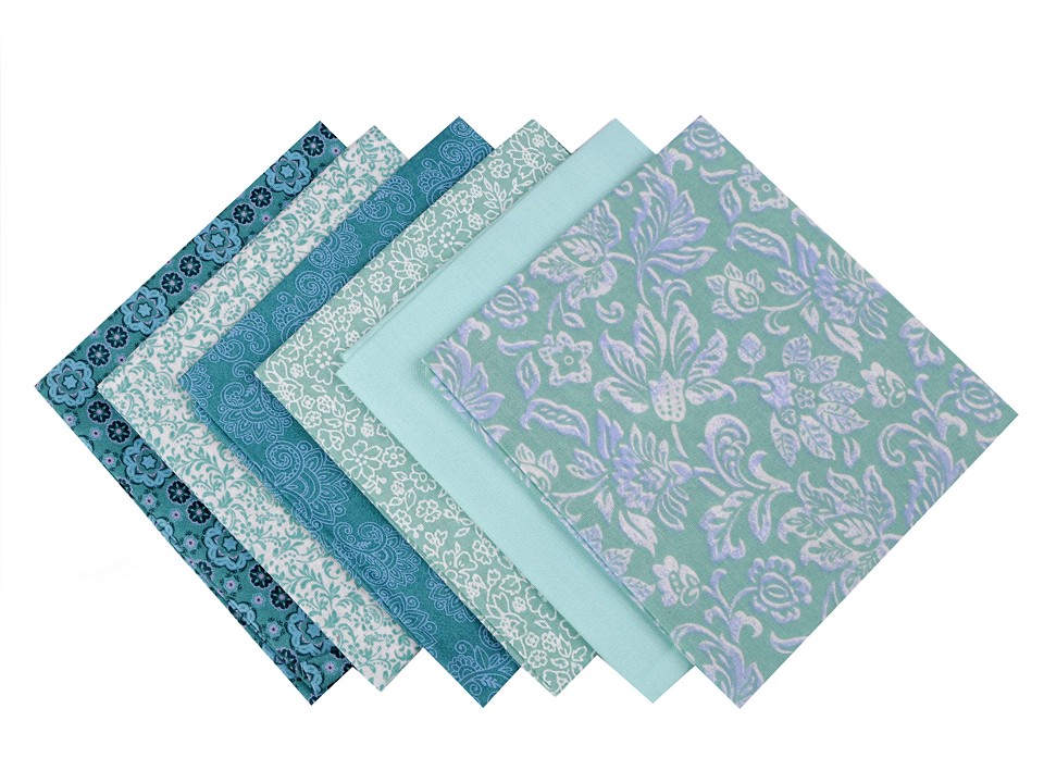 Set materiale textile pentru patchwork 44x44 cm