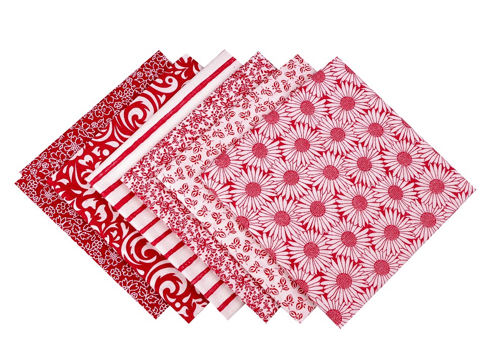 Set materiale textile pentru patchwork 44x44 cm