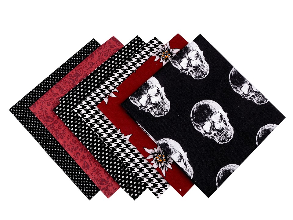 Set materiale textile pentru patchwork 44x44 cm