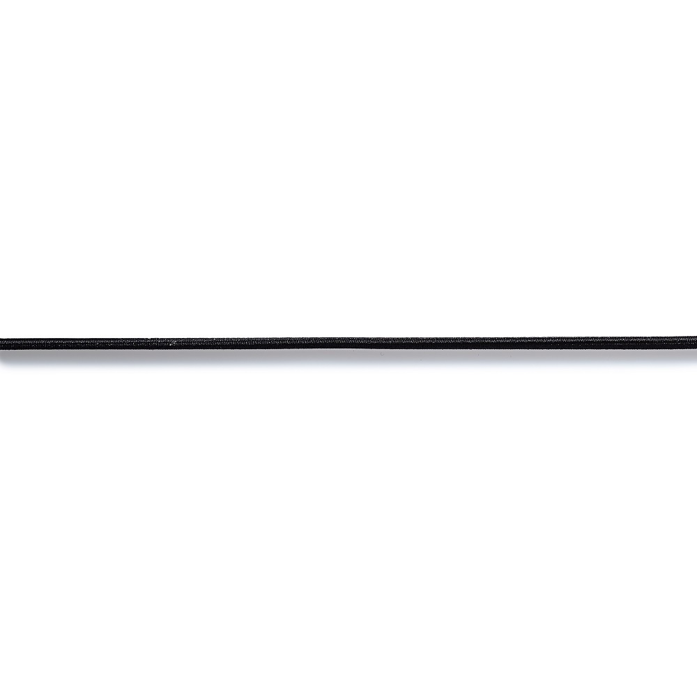 Snur elastic negru, 2,5 mm, 50 m