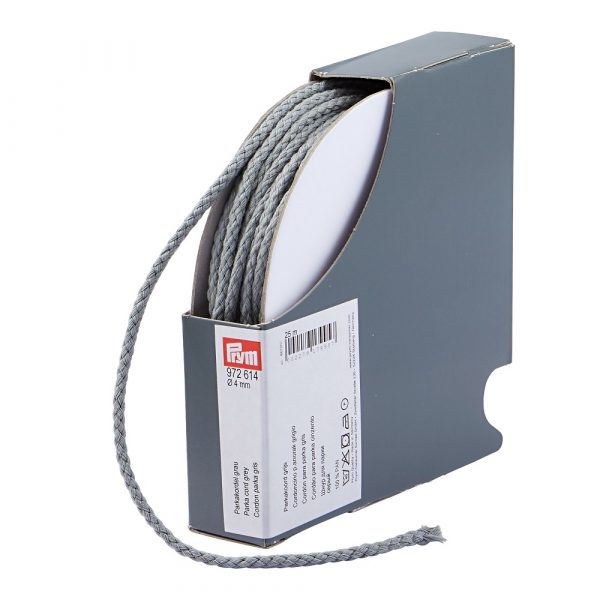 Snur, gri, 4 mm, 25 m