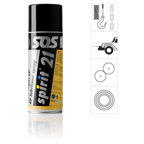 SPIRIT 21 – SPRAY LUBRIFIERE MECANISME INDUSTRIALE 400 ML