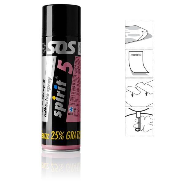 SPIRIT 5 – SPRAY ADEZIV TEMPORAR 500 ML