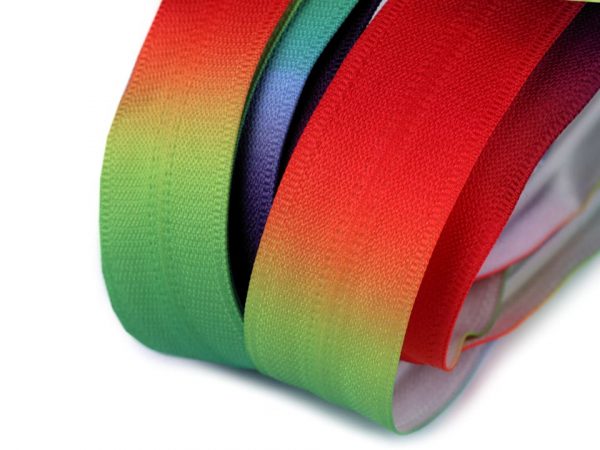 Fermoar spiralat ascuns metraj, efect curcubeu, 5 mm ST790303