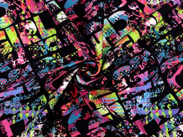 Tesatura tricot de bumbac cu imprimare digitala