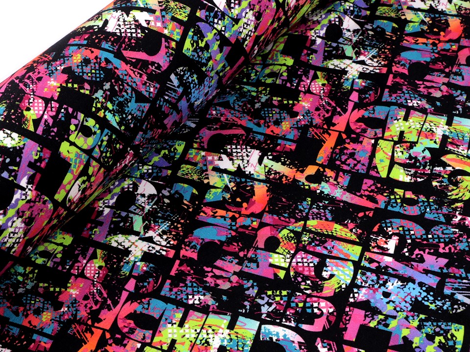 Tesatura tricot de bumbac cu imprimare digitala