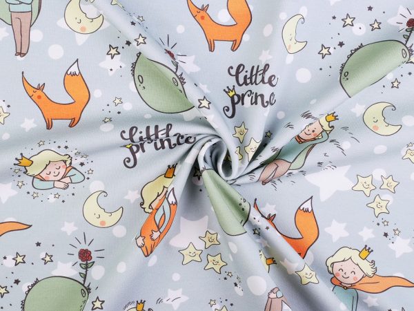Tricot de bumbac cu motiv Micul Print
