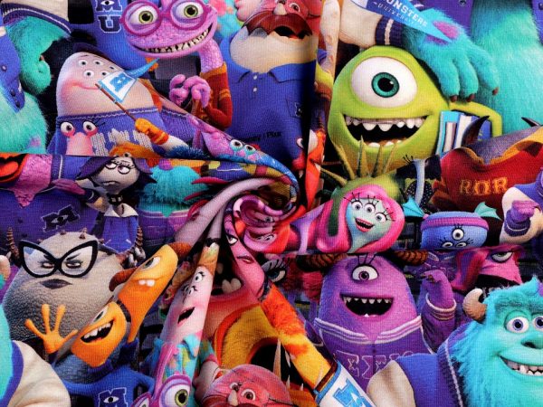 Tricot bumbac cu motive pentru copii