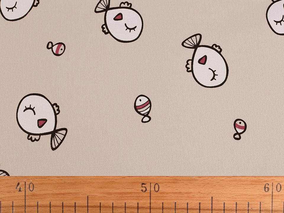 Tricot de bumbac imprimat