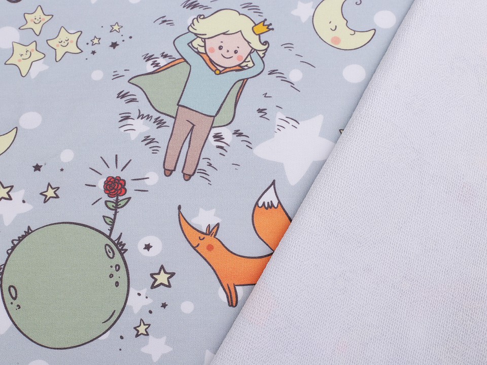 Tricot de bumbac cu motiv Micul Print