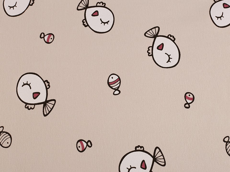 Tricot de bumbac imprimat