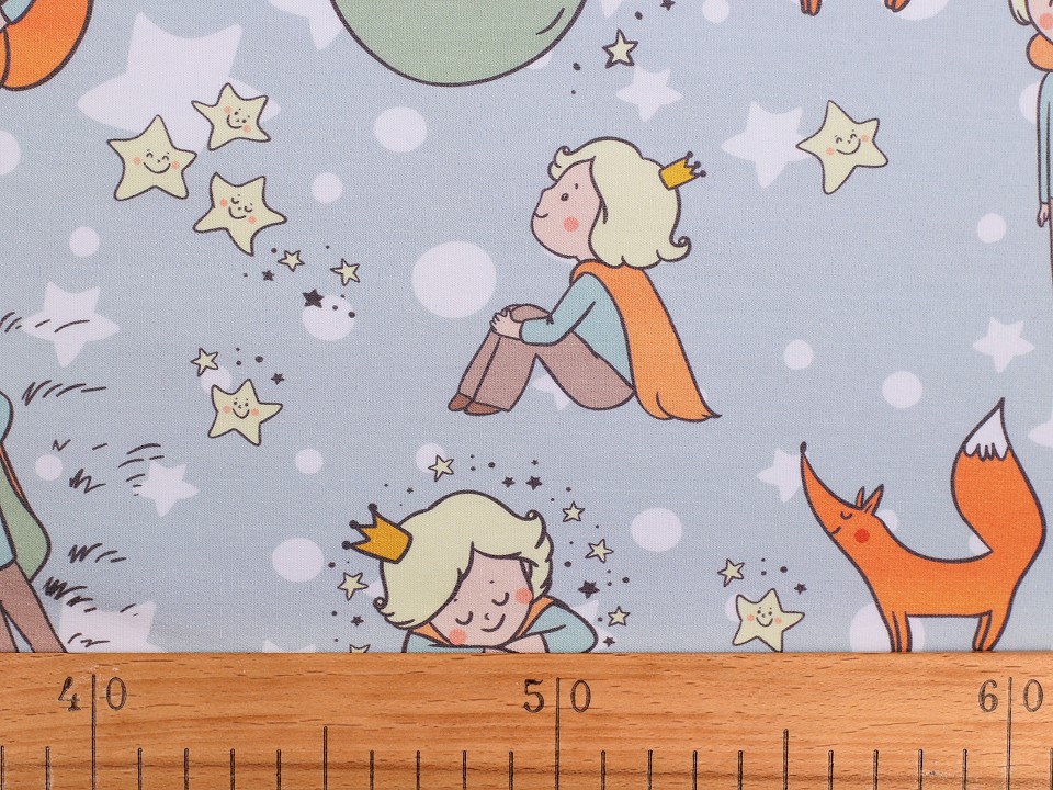 Tricot de bumbac cu motiv Micul Print