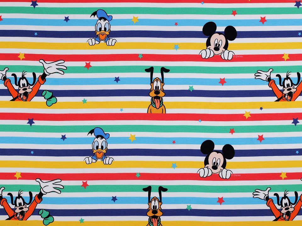 Tricot din bumbac cu eroii Disney