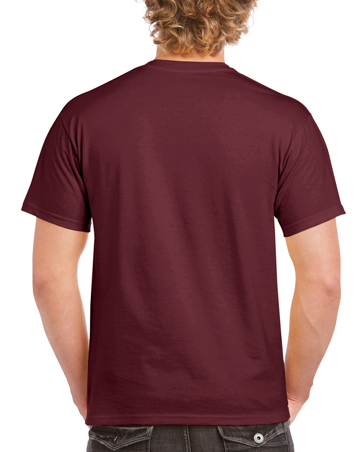 Tricou barbati 100% bumbac, Maro Inchis - Sport, 190g