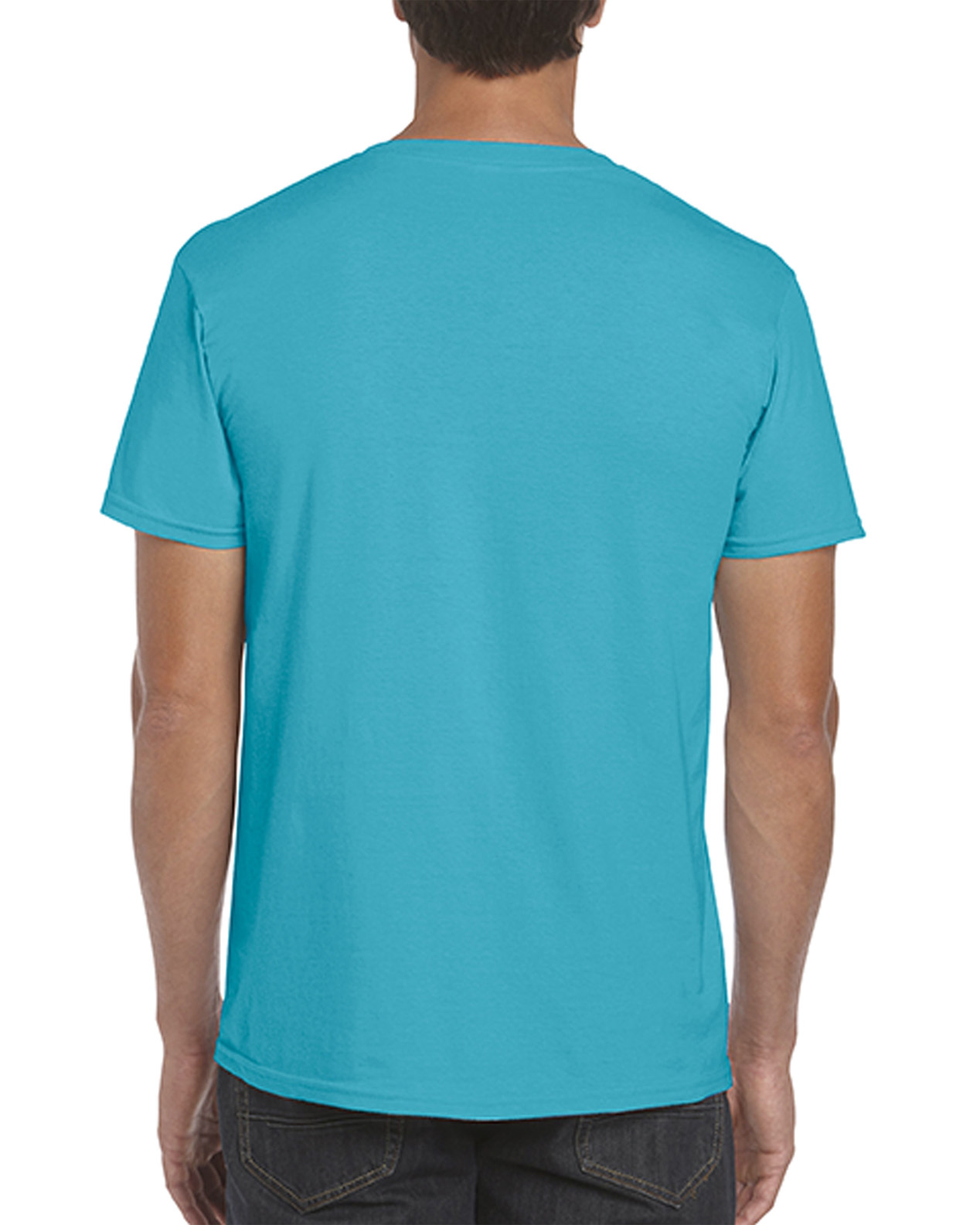 Tricou barbati 100% bumbac, Albastru Tropical, 153g