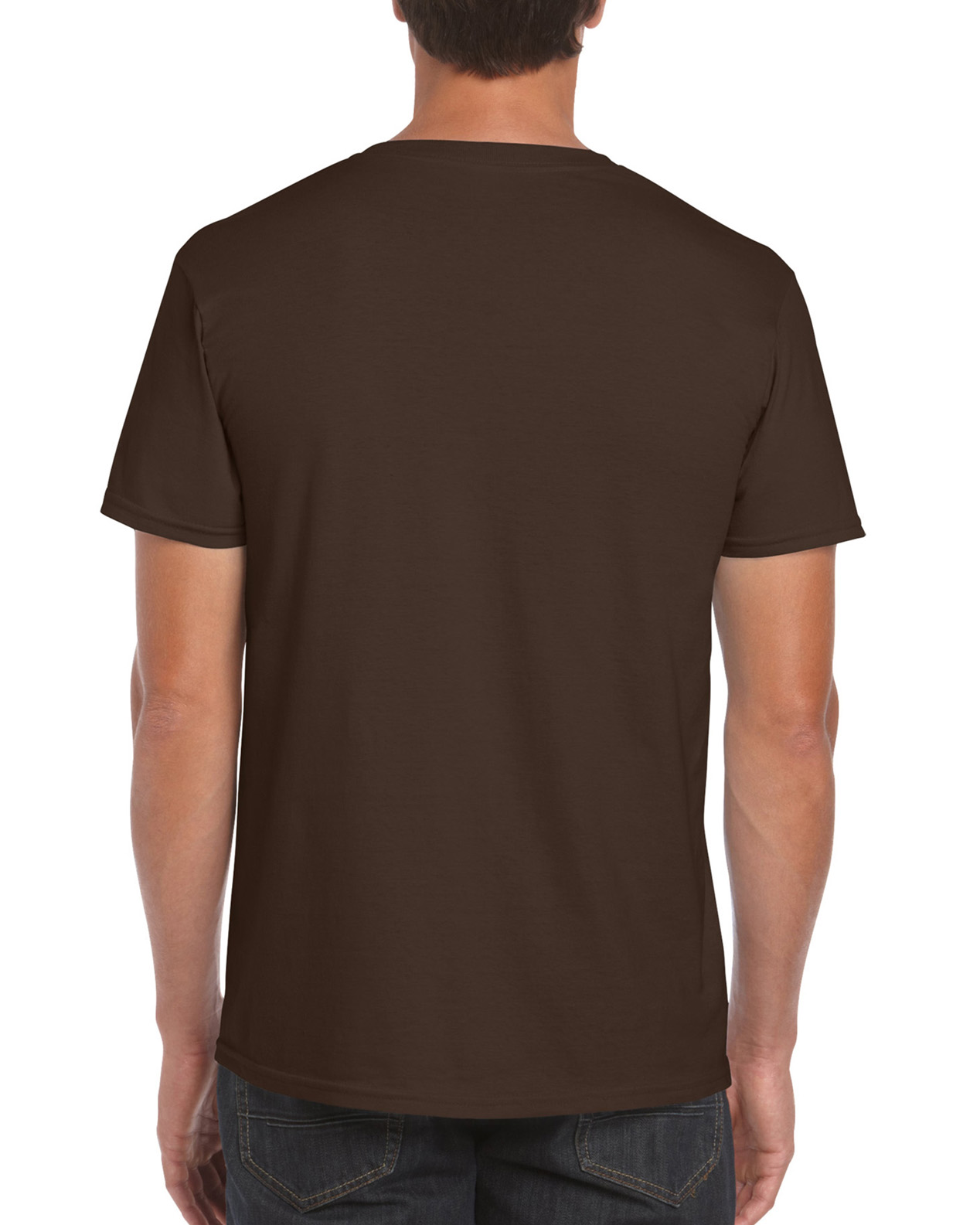 Tricou barbati 100% bumbac, Maro Ciocolatiu, 153g