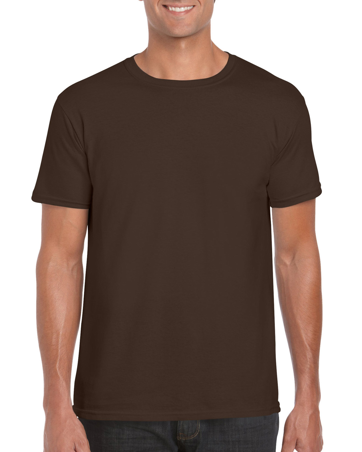 Tricou barbati 100% bumbac, Maro Ciocolatiu, 153g