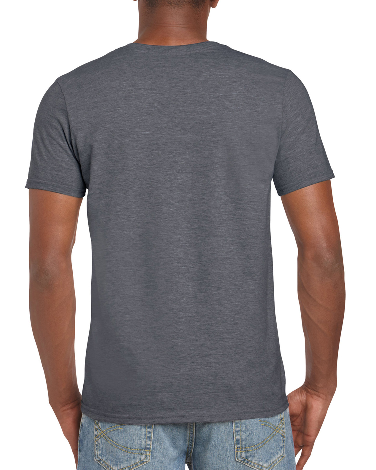 Tricou barbati 100% bumbac, Dark Heather, 153g