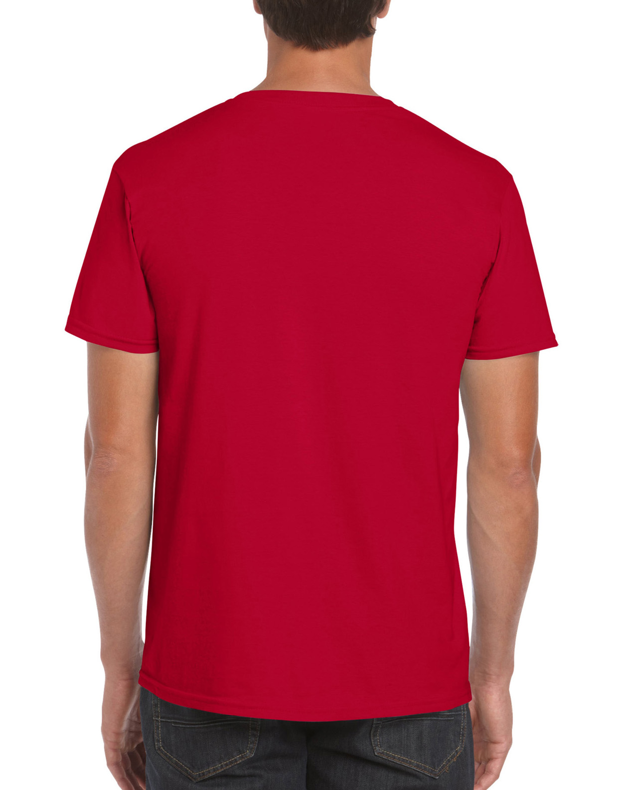 Tricou barbati 100% bumbac, Rosu Cires, 153g