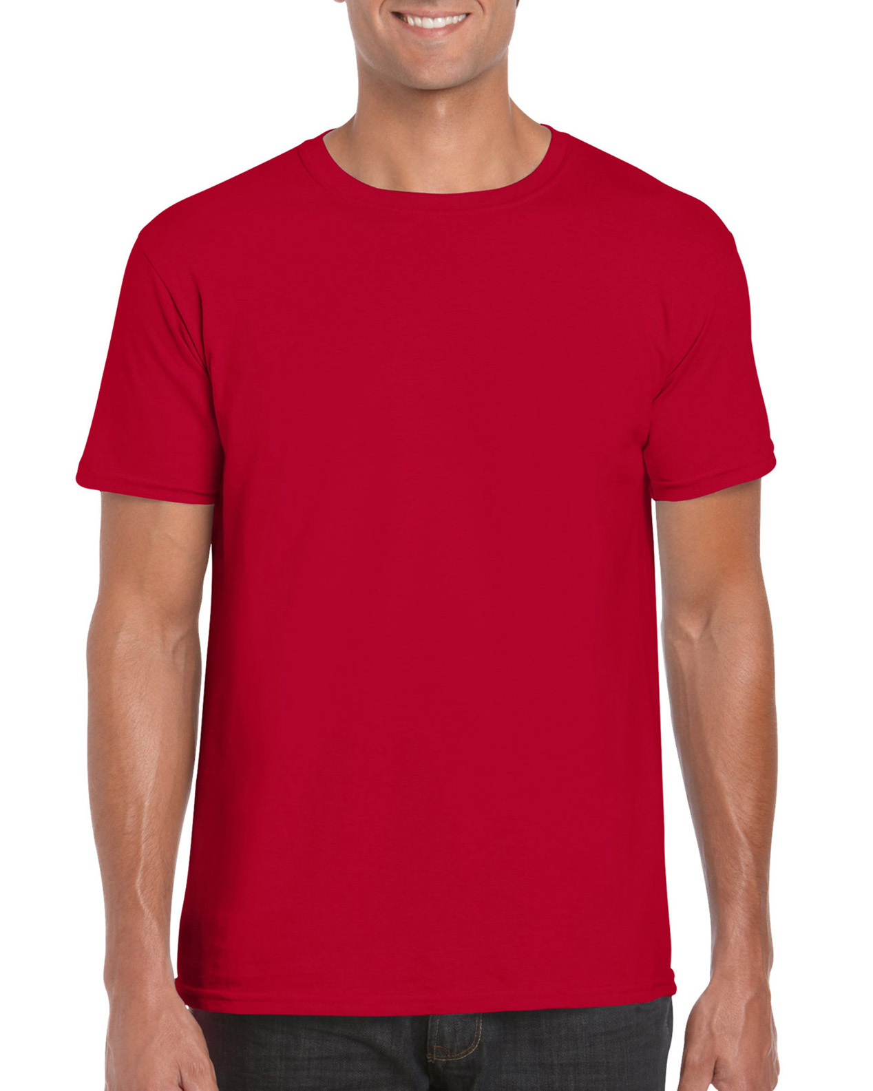 Tricou barbati 100% bumbac, Rosu Cires, 153g