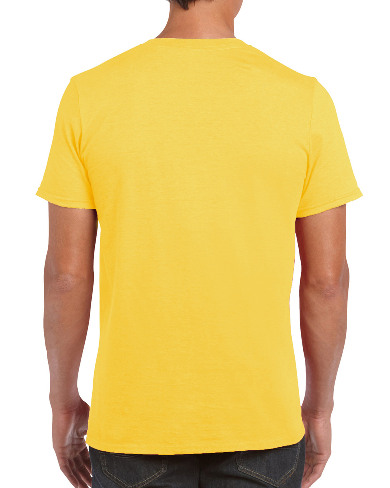 Tricou barbati 100% bumbac, Galben Margareta, 153g