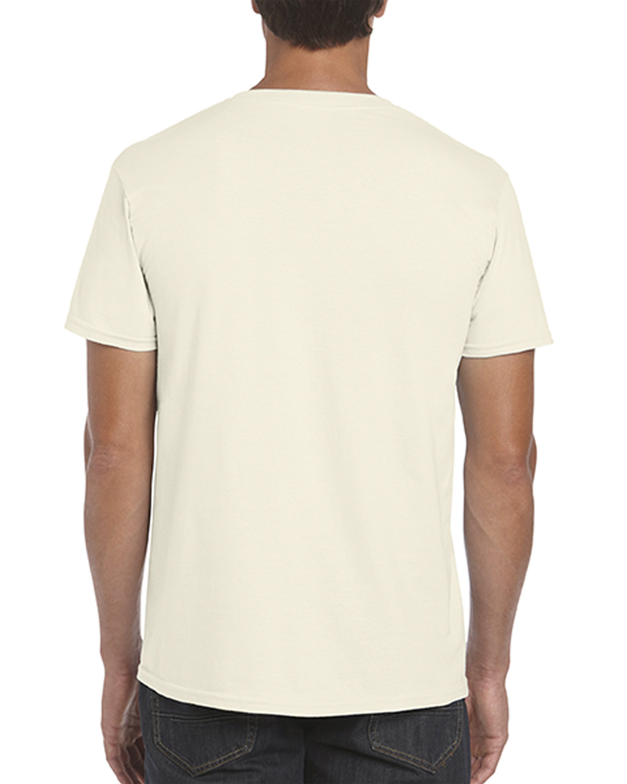 Tricou barbati 100% bumbac, Natural, 153g
