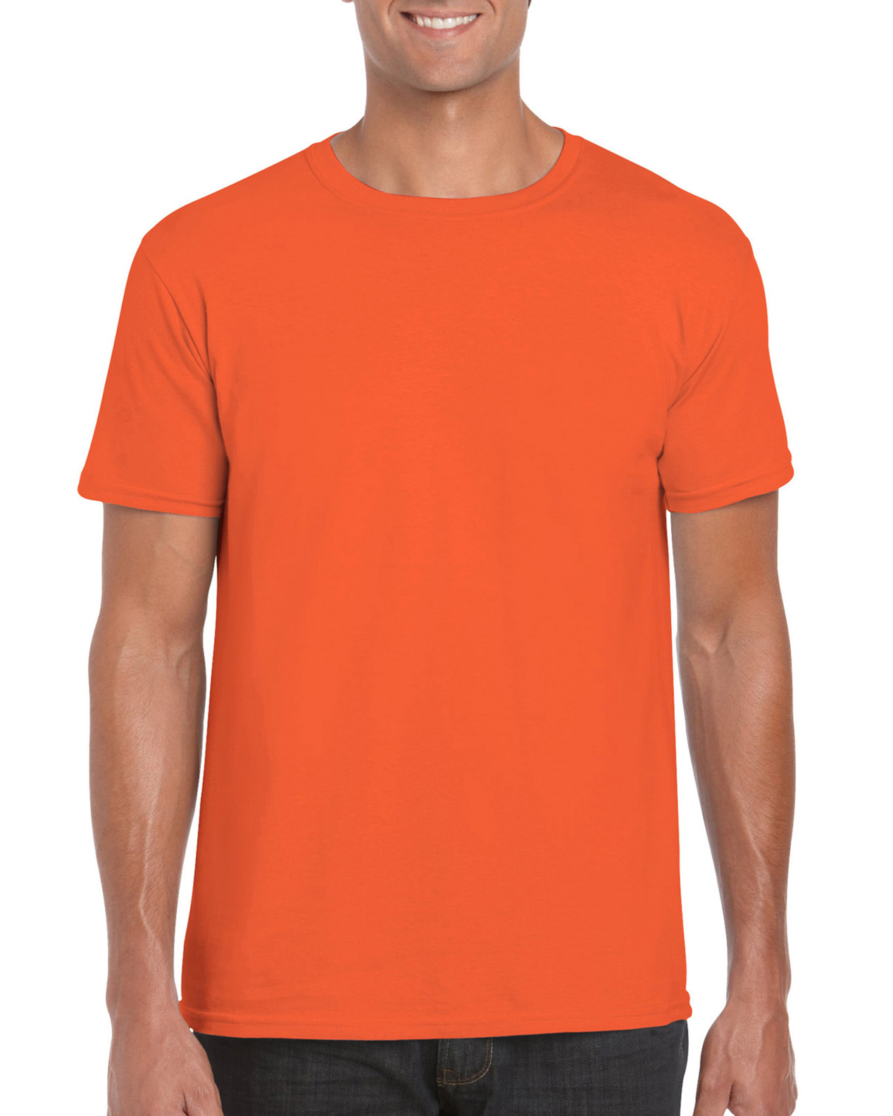 Tricou barbati 100% bumbac, Portocaliu, 153g