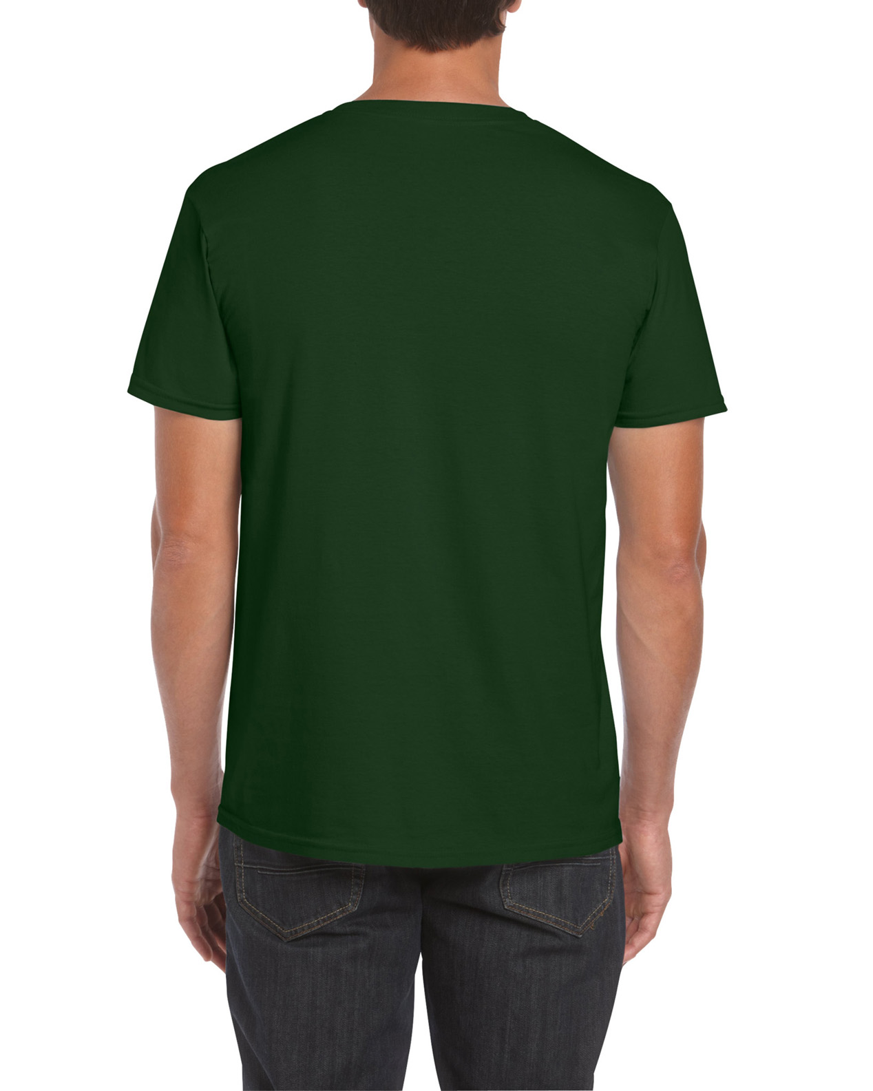 Tricou barbati 100% bumbac, Verde - Padure, 153g
