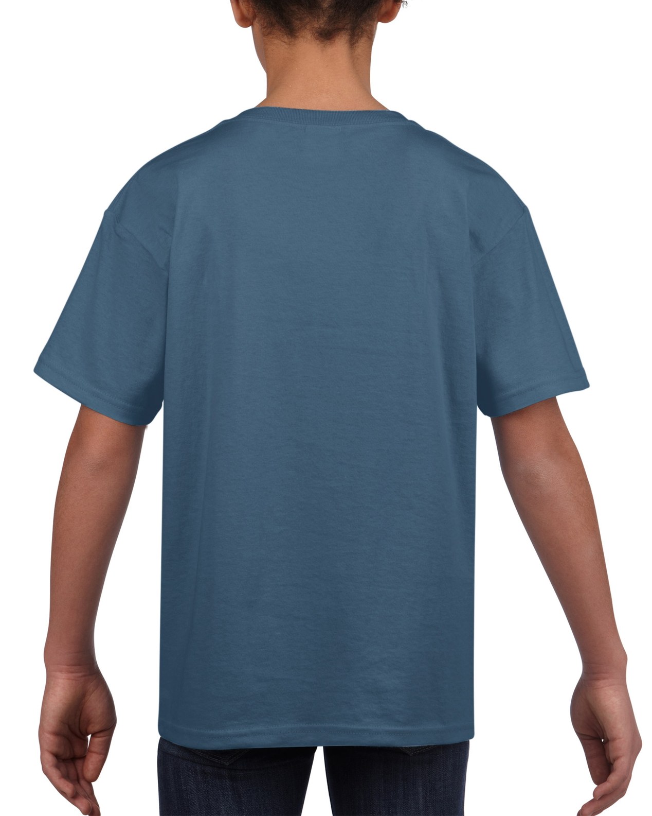 Tricou copii 100% bumbac, Albastru Indigo, 153g