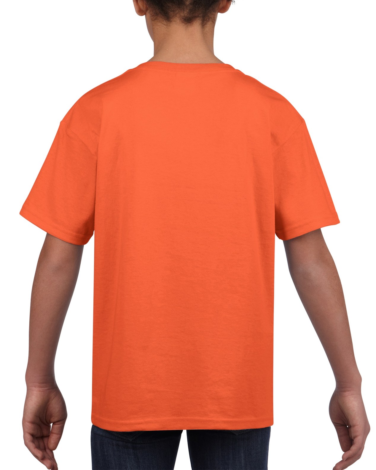 Tricou copii 100% bumbac, Portocaliu, 153g