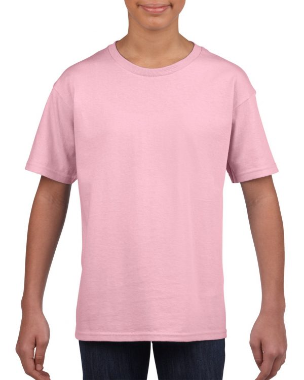 Tricou copii 100% bumbac, Roz Deschis, 153g