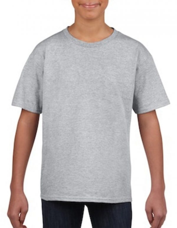 Tricou copii 100% bumbac, RS – Gri Sport, 153g