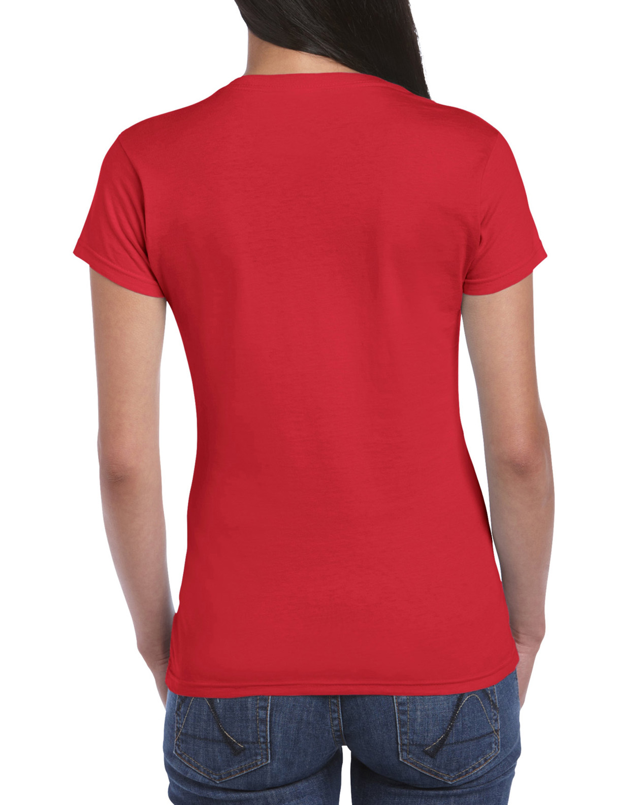 Tricou femei 100% bumbac, Rosu, 153g