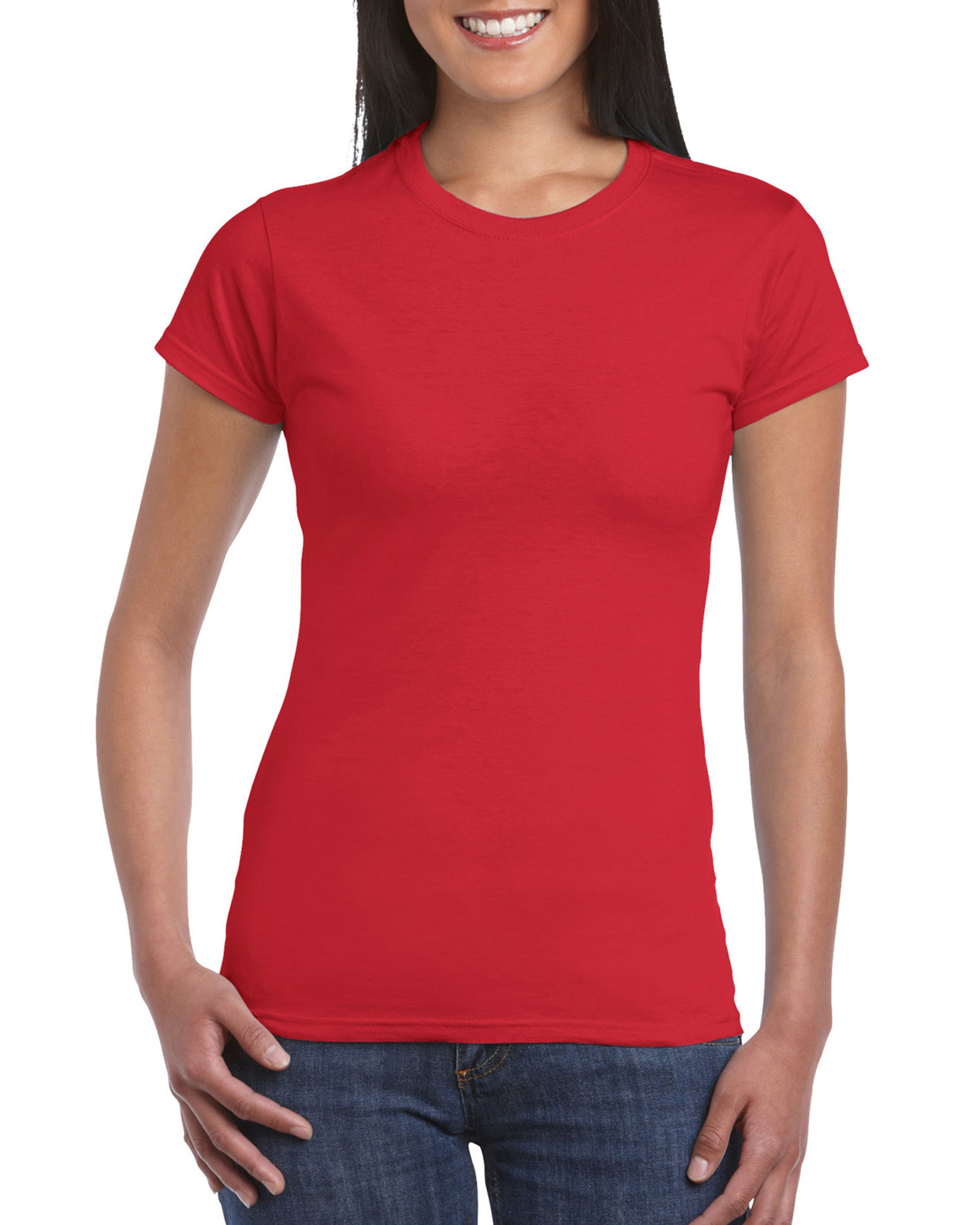 Tricou femei 100% bumbac, Rosu, 153g