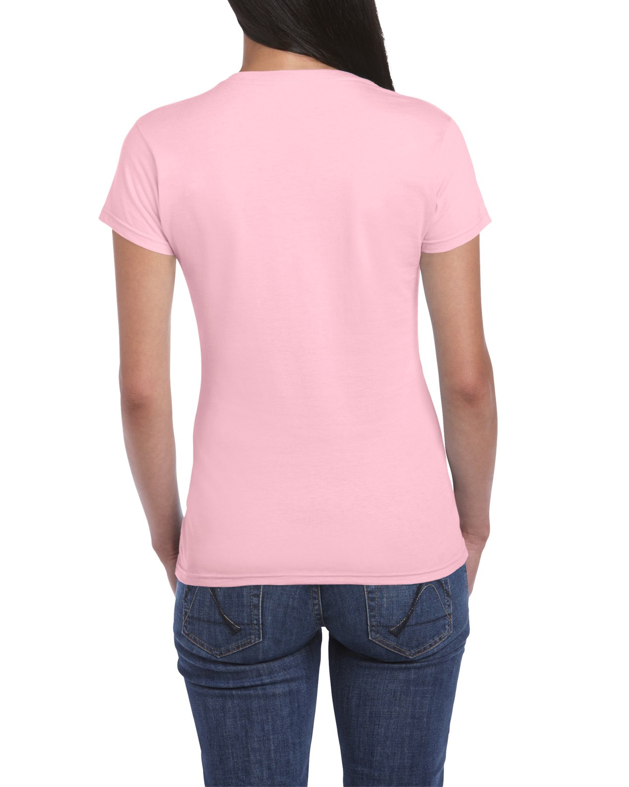 Tricou femei 100% bumbac, Roz Deschis, 153g
