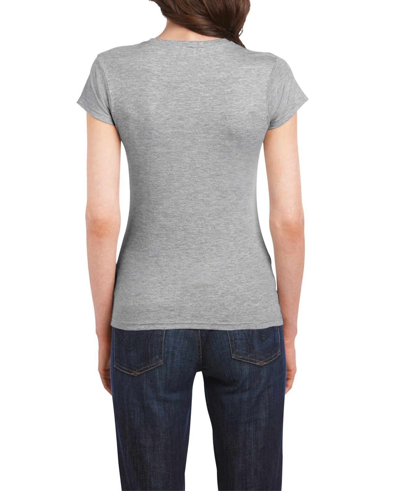 Tricou femei 100% bumbac, RS - Gri Sport, 153g