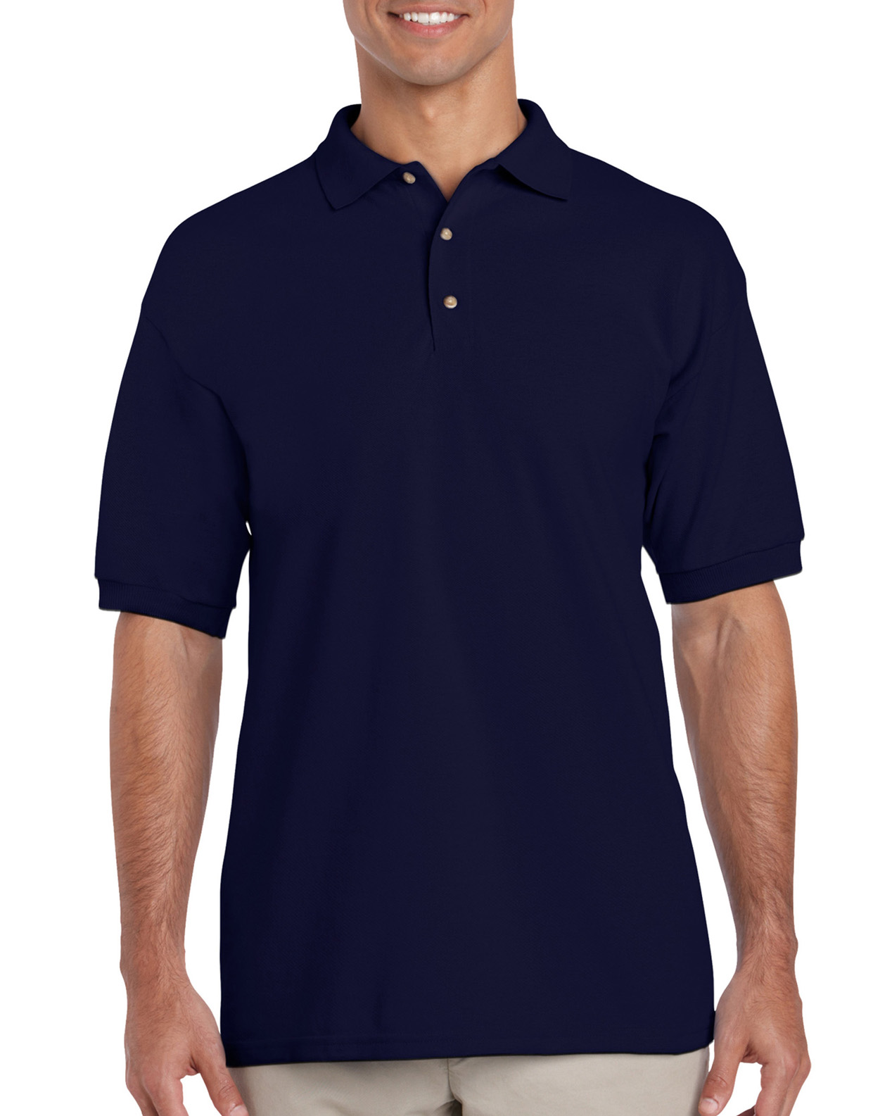 Tricou polo barbati 100% bumbac, Bleumarin, 214g