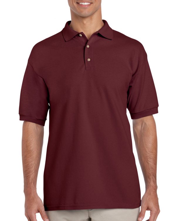 Tricou polo barbati 100% bumbac, Maro, 214g
