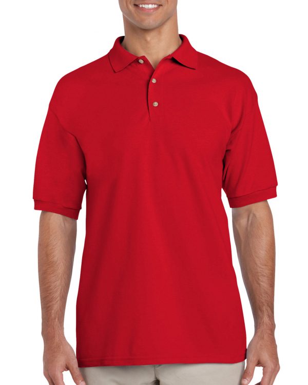 Tricou polo barbati 100% bumbac, Rosu, 214g