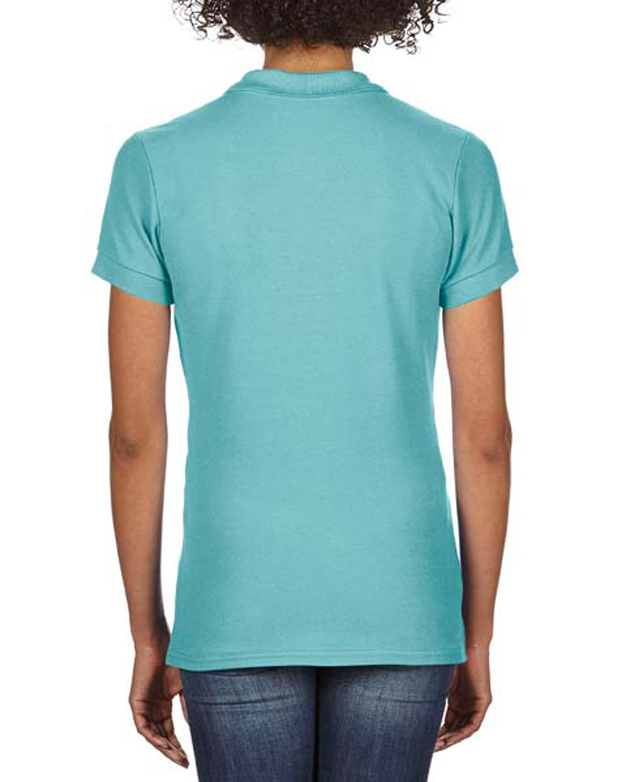 Tricou polo femei 100% bumbac, Menta Creta, 223g