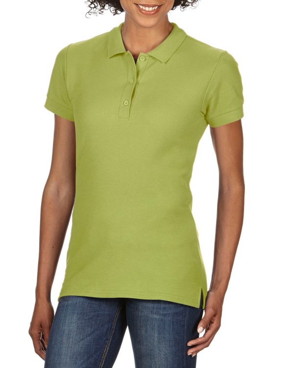 Tricou polo femei 100% bumbac, Kiwi, 223g