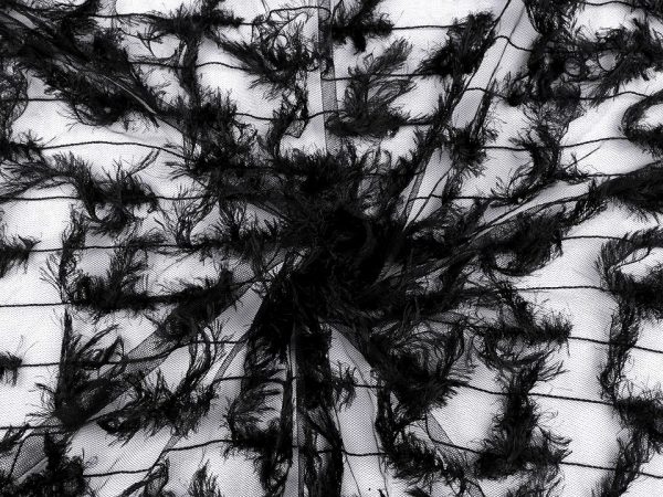 Tul fin cu imitatii pene