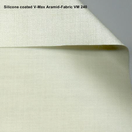 VM240 160 – Material siliconat pentru husa masa de calcat, alb, latime 160 cm