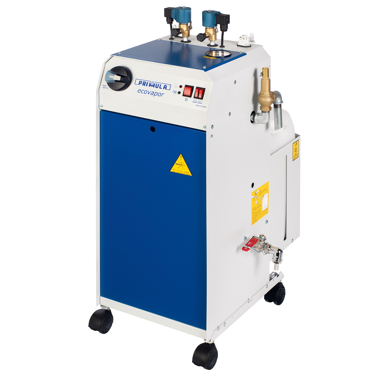 Generator de abur cu 2 posturi de lucru, alimentare 400v, Primula Ecovapor 2/4