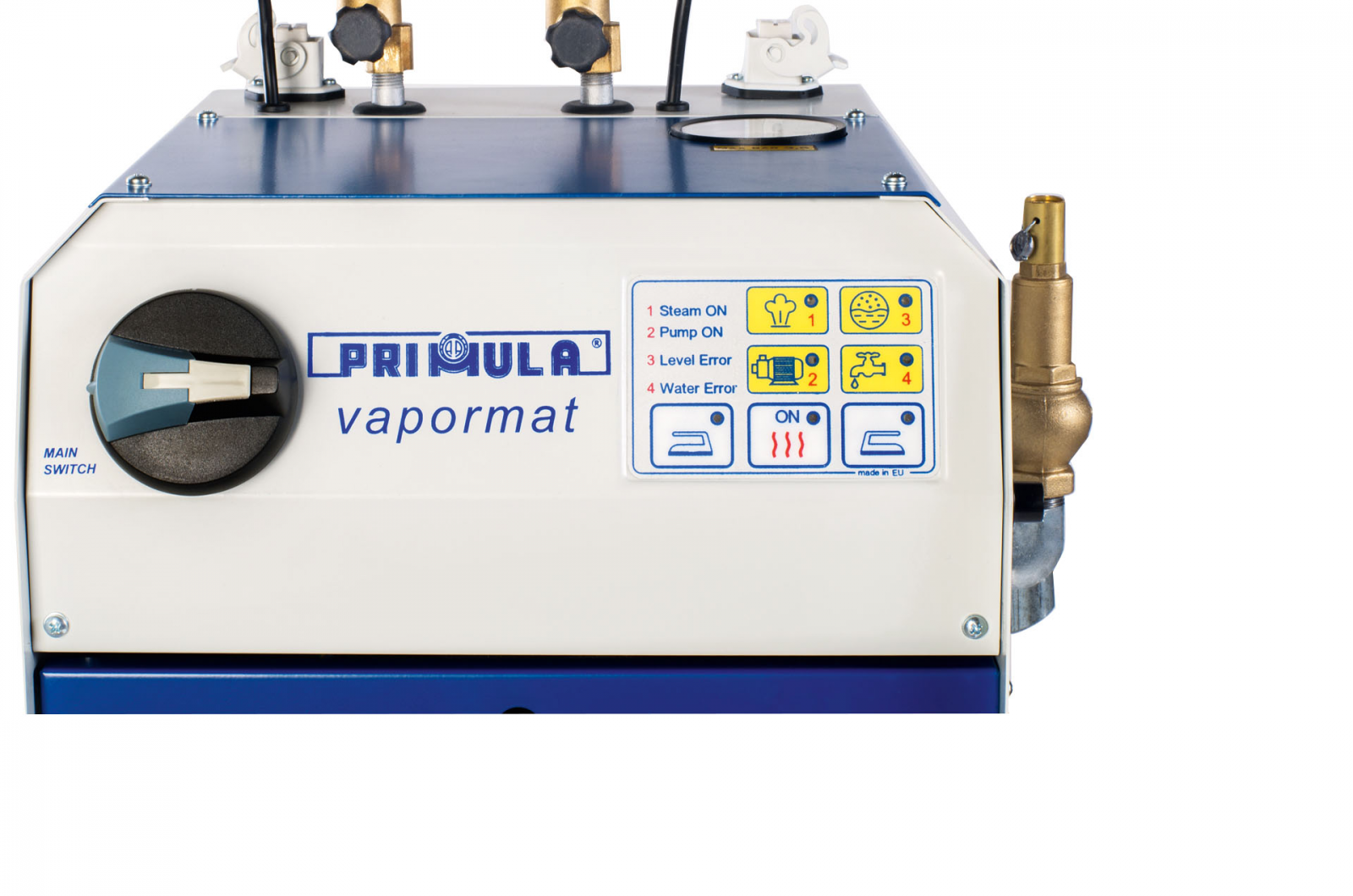 Generator de abur cu 2 posturi de lucru, alimentare 200v, Primula Vapormat 2/4