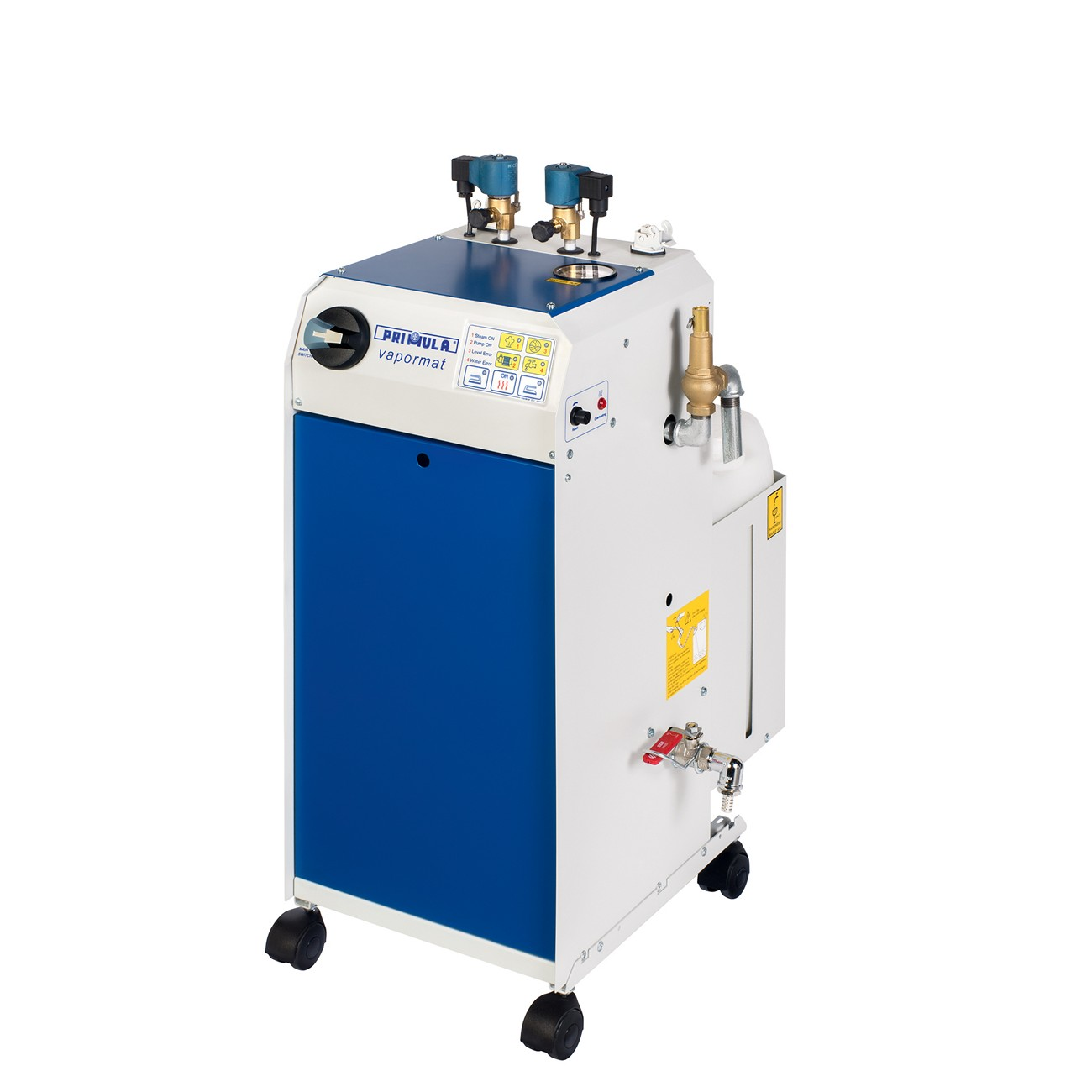 Generator de abur cu 2 posturi de lucru, alimentare 200v, Primula Vapormat 2/4